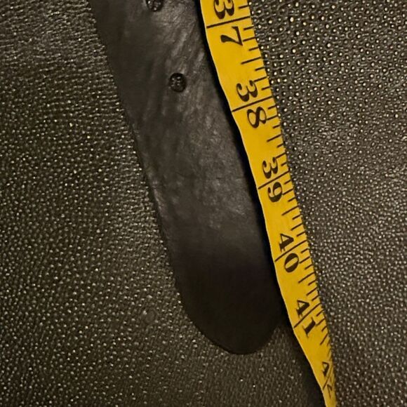 Carhartt work in progress Black Leather Men's Belt size medium 90cm - Picture 10 of 10